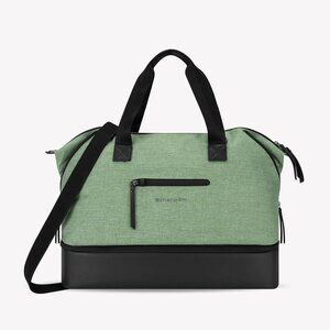 Sherpani Boston Anti-Theft Weekender Bag with shoe compartment, Basil Green